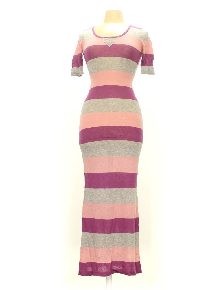NWT Only Brand spring / summer fitted stretch striped maxi dress Size Medium